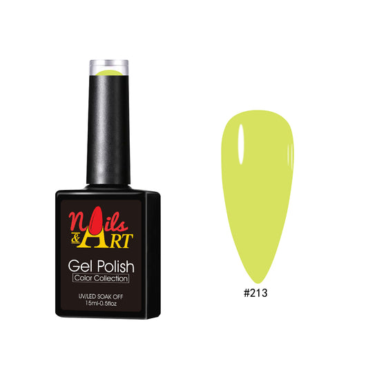 Nails & Art - Gel Polish - 213 Lemon Squeeze - CM Nails & Beauty Supply
