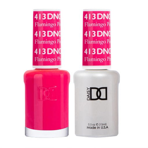 DND - Flamingo Pink #413 - Gel & Lacquer Duo