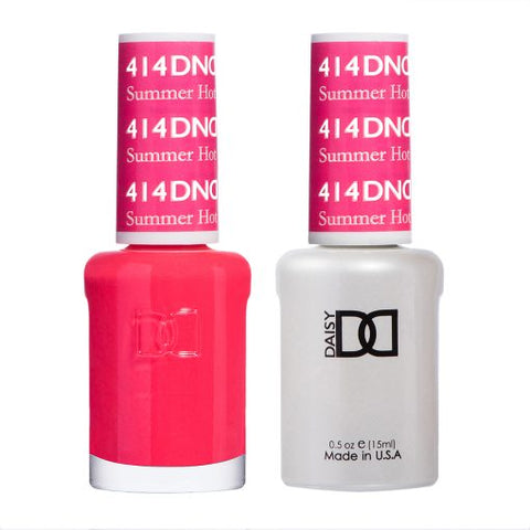 DND - Summer Hot Pink #414 - Gel & Lacquer Duo