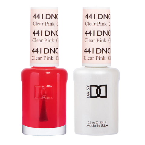 DND - Clear Pink #441 - Gel & Lacquer Duo