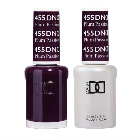 DND - Plum Passion #455 - Gel & Lacquer Duo
