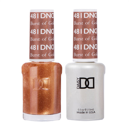 DND Burst of Gold #481 - Gel & Lacquer Duo - CM Nails & Beauty Supply