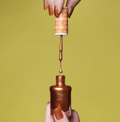 DND Burst of Gold #481 - Gel & Lacquer Duo - CM Nails & Beauty Supply