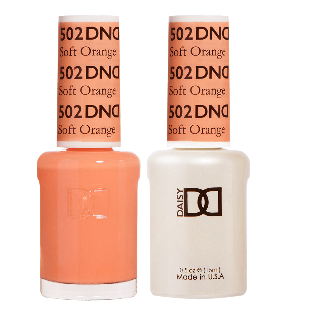 DND - Soft Orange #502 - Gel & Lacquer Duo