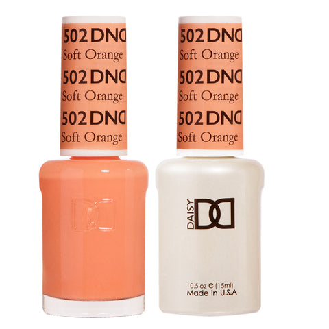 DND - Soft Orange #502 - Gel & Lacquer Duo