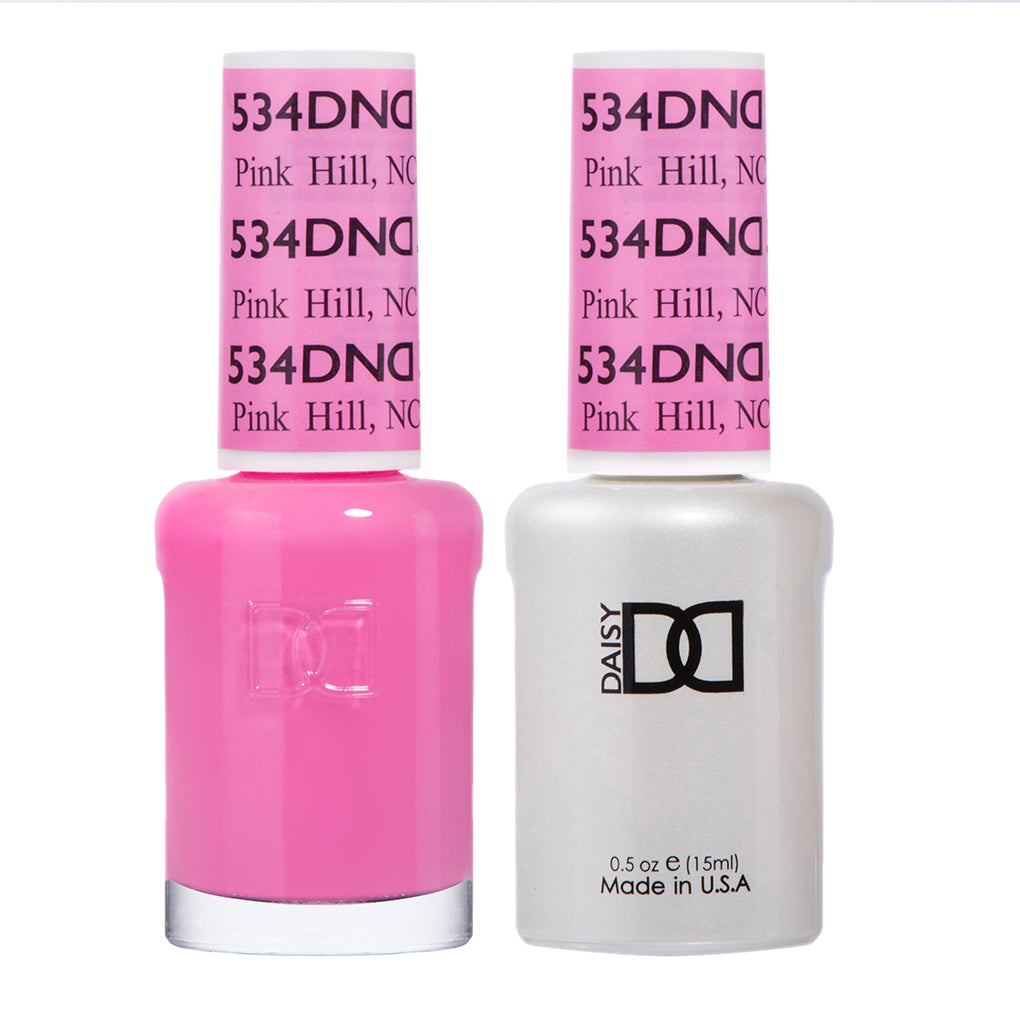 DND - Pink Hill #534 - Gel & Lacquer Duo - CM Nails & Beauty Supply.  DND Duo Gel Polish + Nail Polish. Also available in DND Gel Polish Only