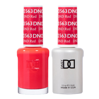 DND - DND Red #563 - Gel & Lacquer Duo - CM Nails & Beauty Supply