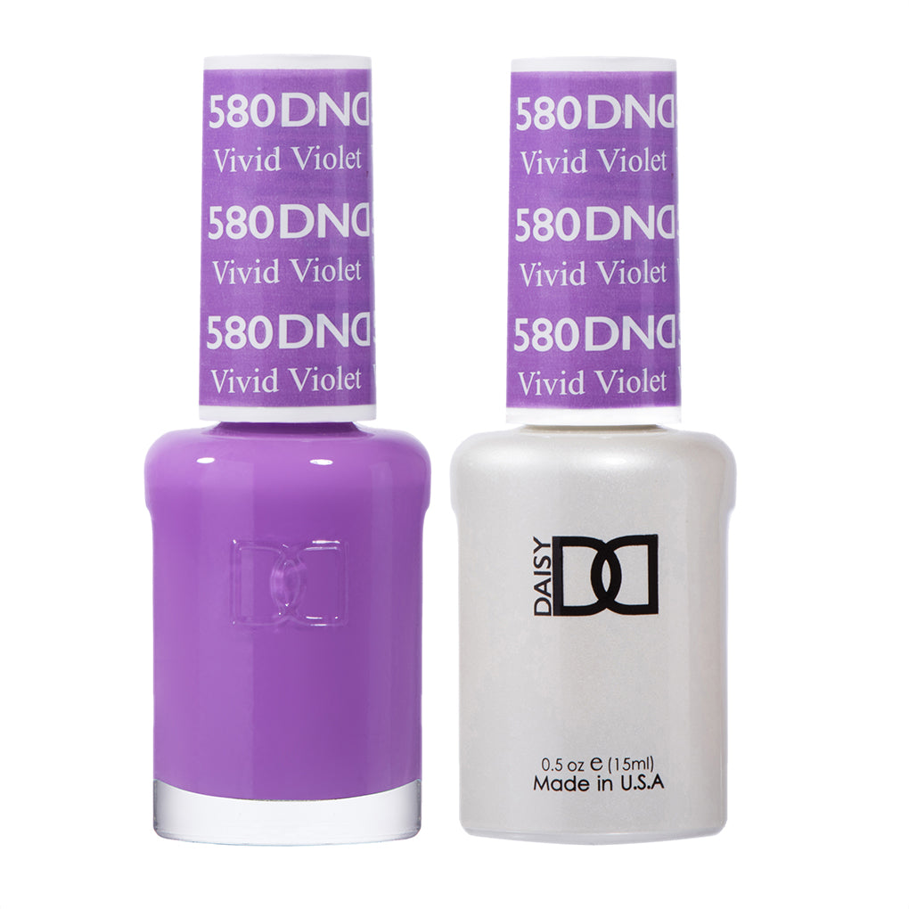 DND - Vivid Violet #580 - Gel & Lacquer Duo