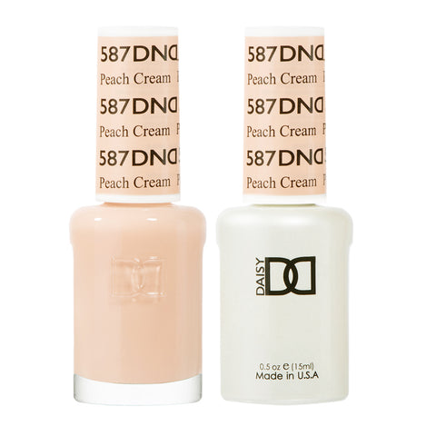 DND - Peach Cream #587 - Gel & Lacquer Duo