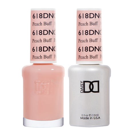 DND - Peach Buff #618 - Gel & Lacquer Duo