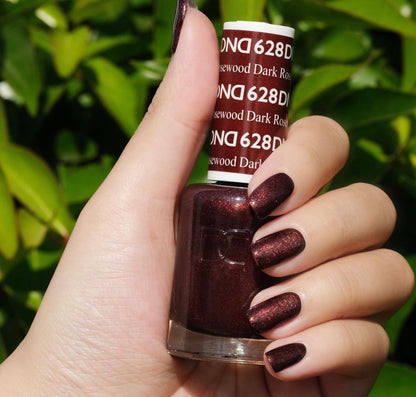 DND - Dark Rosewood #628 - Gel & Lacquer Duo - CM Nails & Beauty Supply