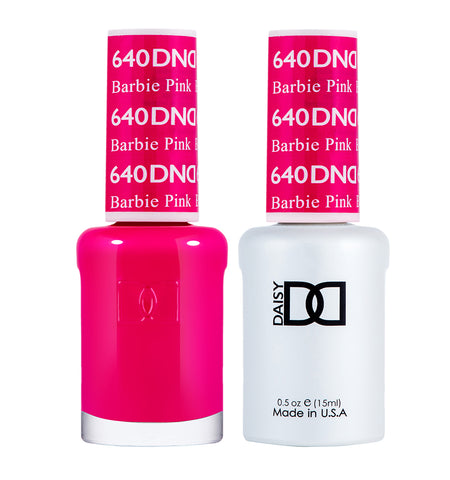 DND - Barbie Pink #640 - Gel & Lacquer Duo