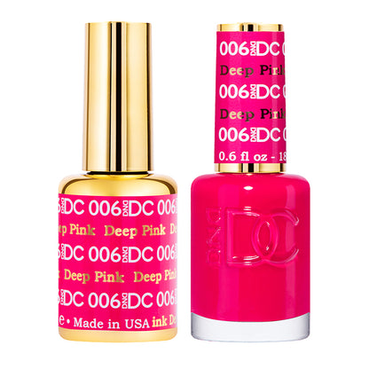 DC Deep Pink #006 - Gel Polish & Lacquer Duo - CM Nails & Beauty Supply