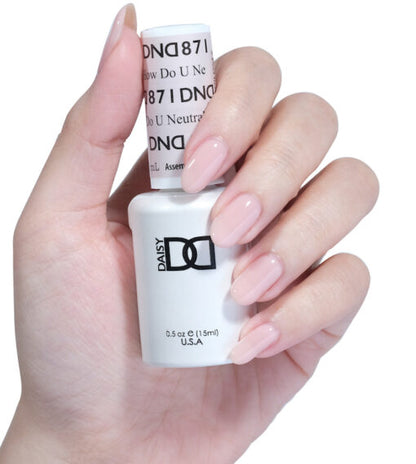 DND How Do U Neutral #871 - Soak-Off Gel Polish - CM Nails & Beauty Supply
