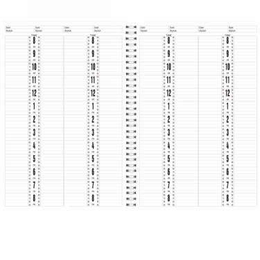Salon Appointment Book 4-Column - CM Nails & Beauty Supply