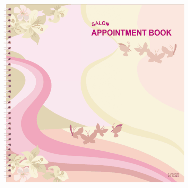 Salon Appointment Book 6-Column - CM Nails & Beauty Supply