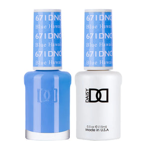 DND - Blue Hawaiian #671 -  Gel & Lacquer Duo