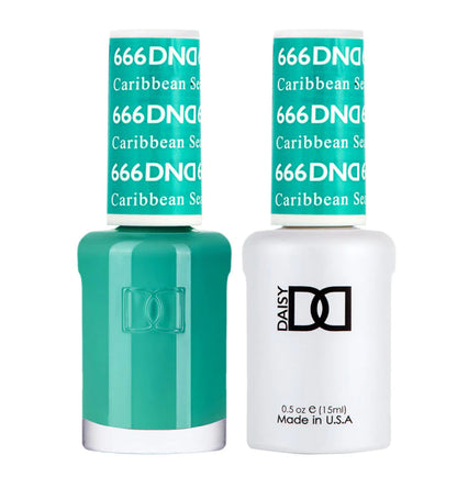 DND - Caribbean Sea #666 - Gel & Lacquer Duo - CM Nails & Beauty Supply