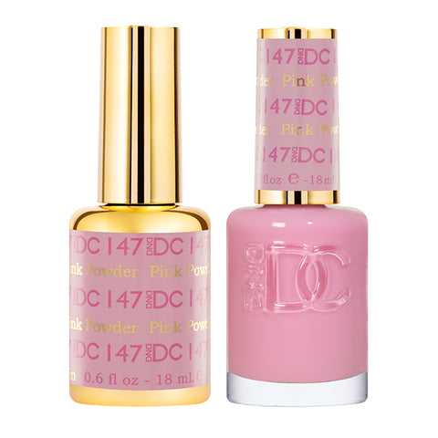 DND DC Duo Gel + Nail Lacquer Pink Powder #147