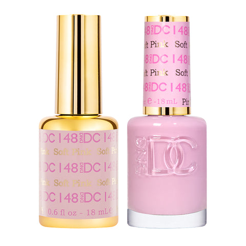 DND DC Duo Gel + Nail Lacquer Soft Pink #148
