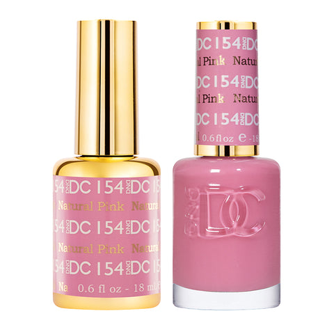 DND DC Duo Gel + Nail Lacquer Natural Pink #154