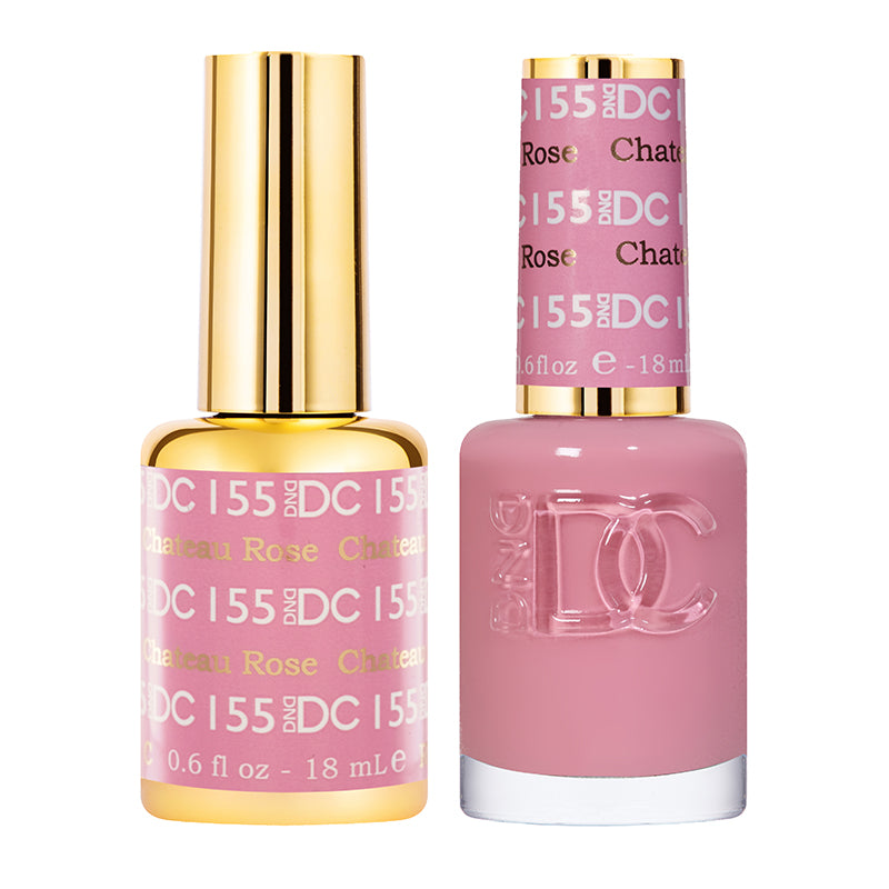 DND DC Duo Gel + Nail Lacquer Chateau Rose #155