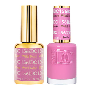 DND DC Duo Gel + Nail Lacquer Wild Rose #156
