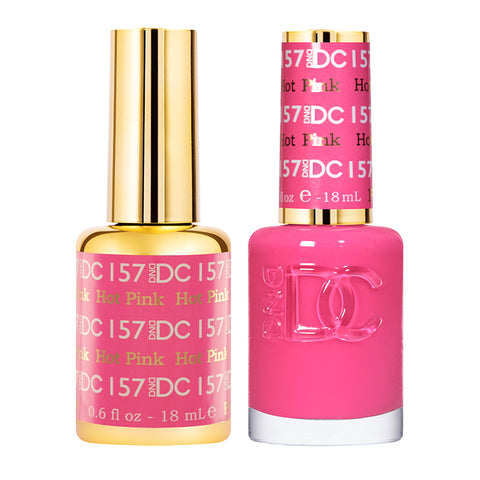 DC Duo Gel + Nail Lacquer Hot Pink #157