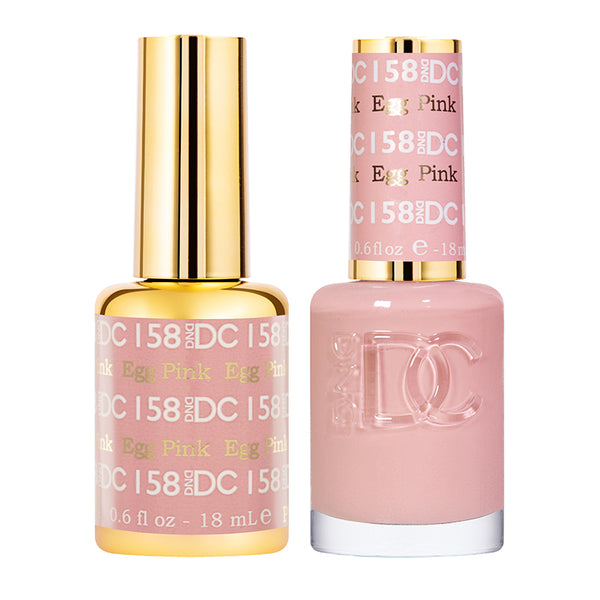 DND DC Duo Gel + Nail Lacquer Egg Pink #158