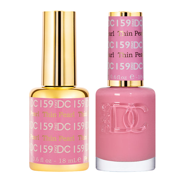 DND DC Duo Gel + Nail Lacquer Thin Pearl #159