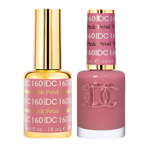 DND DC Duo Gel + Nail Lacquer Pink Petal #160