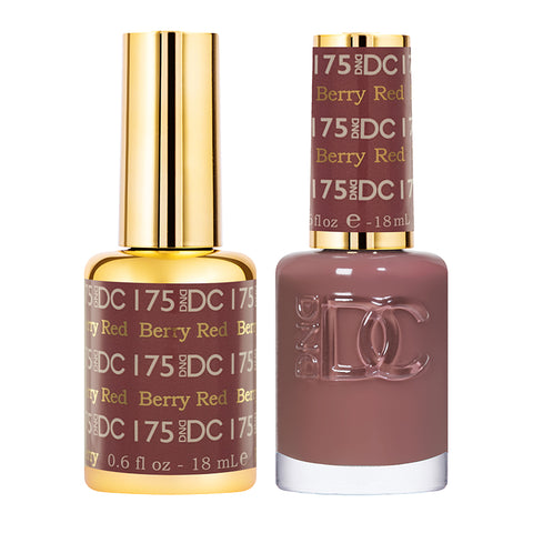 DND DC Duo Gel + Nail Lacquer Berry Red #175