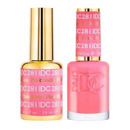 DC Pink Stain #281 - Gel Polish & Lacquer Duo - CM Nails & Beauty Supply