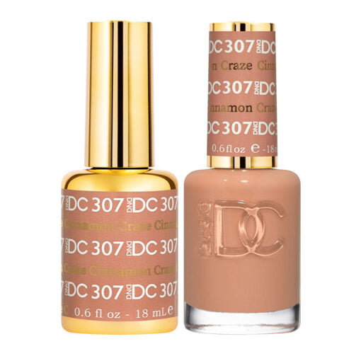 DC Cinnamon Craze #307 - Gel Polish & Lacquer Duo - CM Nails & Beauty Supply