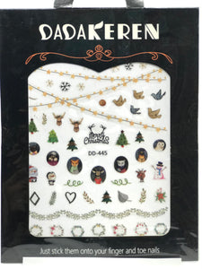 Christmas Nail Art Stickers (DD 445)