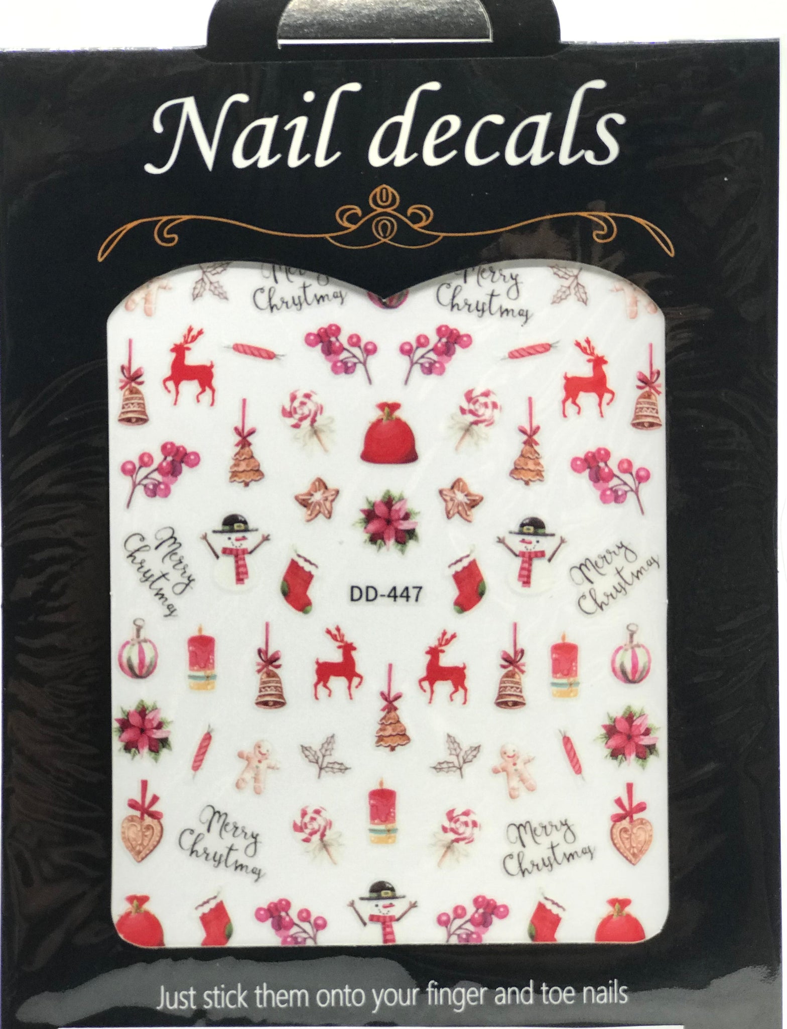 Christmas Nail Art Stickers (DD 447)