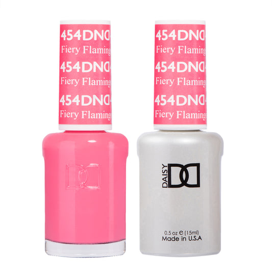 DND Fiery Flamingo #454 - Gel & Lacquer Duo - CM Nails & Beauty Supply