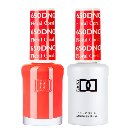 DND - Foral Coral #650 - Gel & Lacquer Duo - CM Nails & Beauty Supply