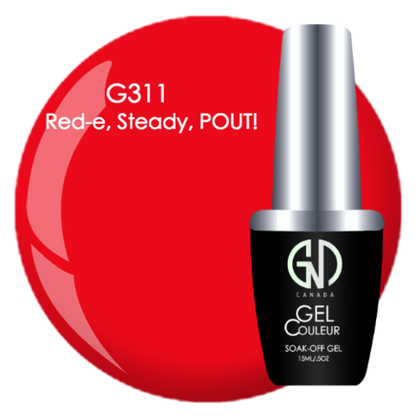 Red-e, Steady, POUT! - #311 | GND CANADA® 1-Step Gel - CM Nails & Beauty Supply