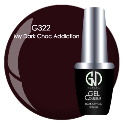 My Dark Choc Addiction- #322 | GND CANADA® 1-Step Gel - CM Nails & Beauty Supply