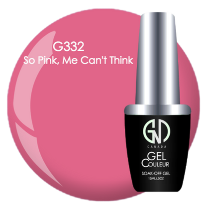So Pink, Me Can't Think - #332 | GND CANADA® 1-Step Gel - CM Nails & Beauty Supply