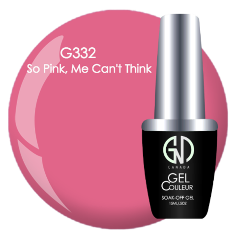 So Pink, Me Can't Think - #332 | GND CANADA® 1-Step Gel - CM Nails & Beauty Supply