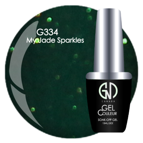 My Jade Sparkles - #334 | GND Canada® 1-Step Gel - CM Nails & Beauty Supply