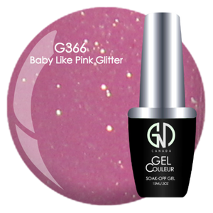 Baby Like Pink Glitter | GND Canada® 1-Step Gel - CM Nails & Beauty Supply