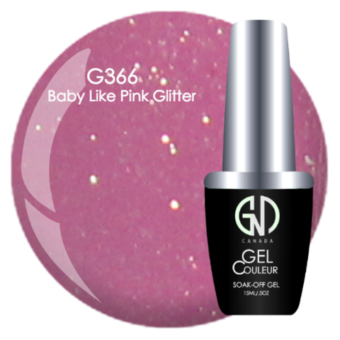 Baby Like Pink Glitter | GND Canada® 1-Step Gel - CM Nails & Beauty Supply