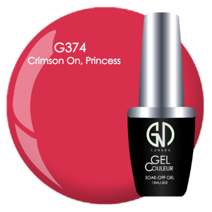 Crimson On, Princess #374 | GND Canada® 1-Step Gel - CM Nails & Beauty Supply