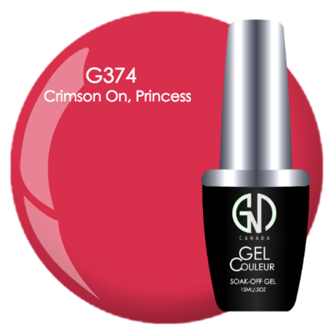 Crimson On, Princess #374 | GND Canada® 1-Step Gel - CM Nails & Beauty Supply