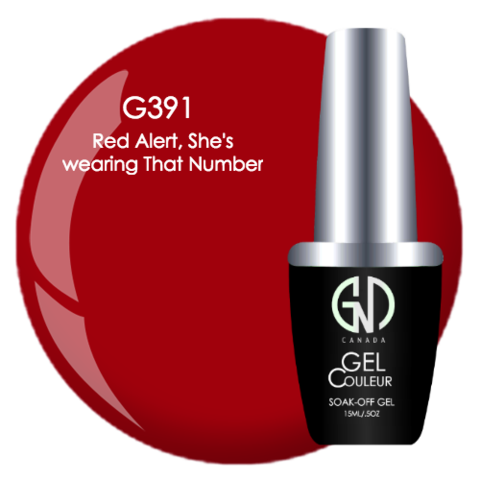 Red Alert, She's Wearing That Number | GND Canada® 1-Step Gel - CM Nails & Beauty Supply