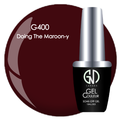 Doing the Maroon-y - #400 | GND Canada® 1-Step Gel - CM Nails & Beauty Supply