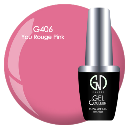 You Rouge Pink - #406 | GND Canada® 1-Step Gel - CM Nails & Beauty Supply
